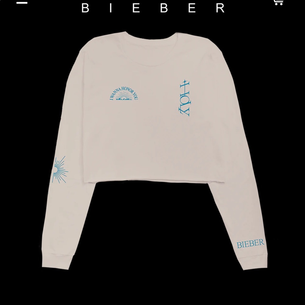 Justin Bieber Holy cropped top